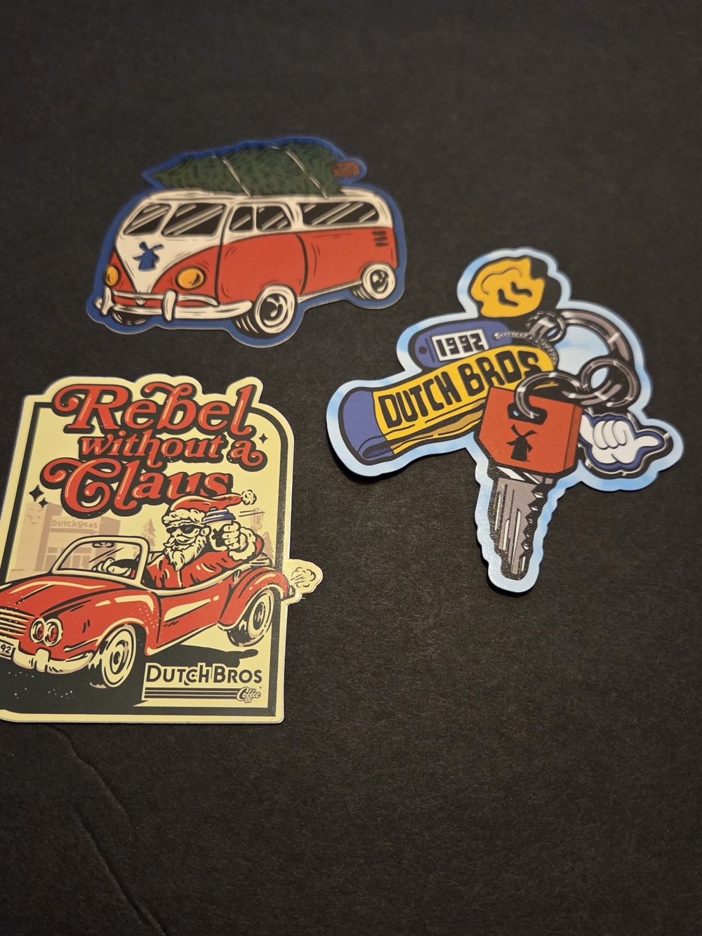 Dutch Bros stickers set of 3